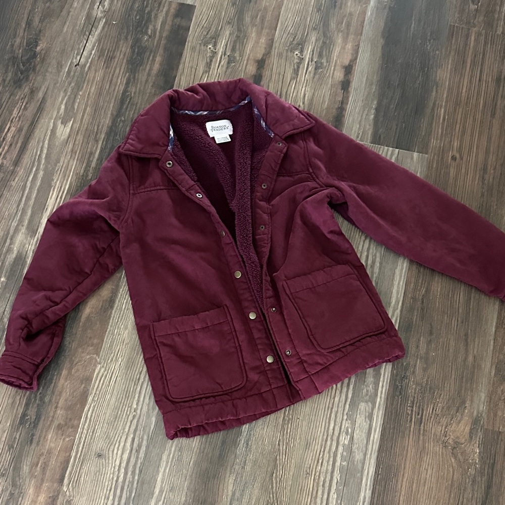 Boston Traders Burgundy Fleece Jacket